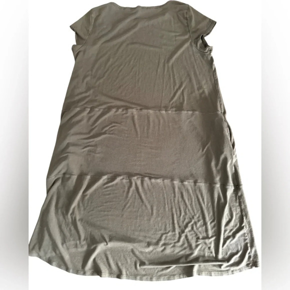 Eileen Fisher Water Viscose Jersey Bateau Neck Cap Sleeve Dress, Size XL - Picture 5 of 5